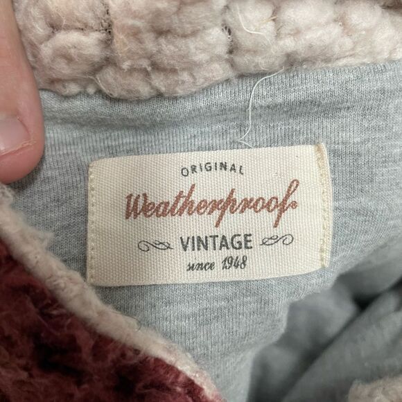 Weatherproof Vintage XS Rust Red Sherpa Jacket - Picture 6 of 6